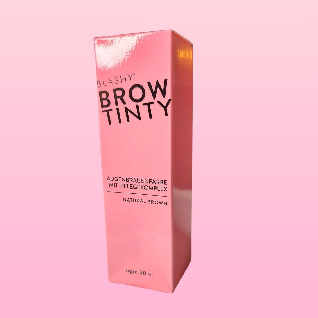 BROW TINTY - Innovative Augenbrauenfarbe mit Keratin & Entwickler in Einem - Natural Brown