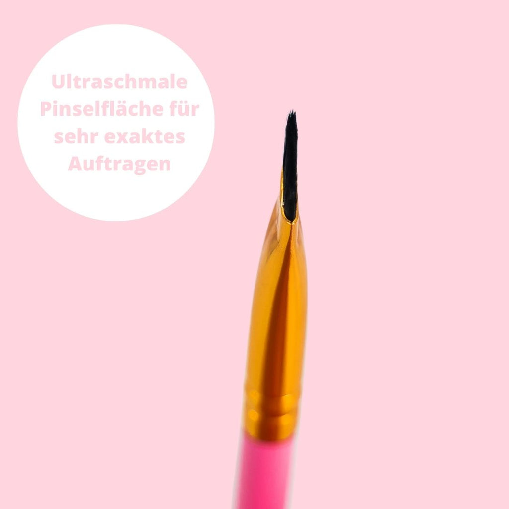 BLASHY Profi Styling Pinsel gerade und schräge Pinselform - in rosa