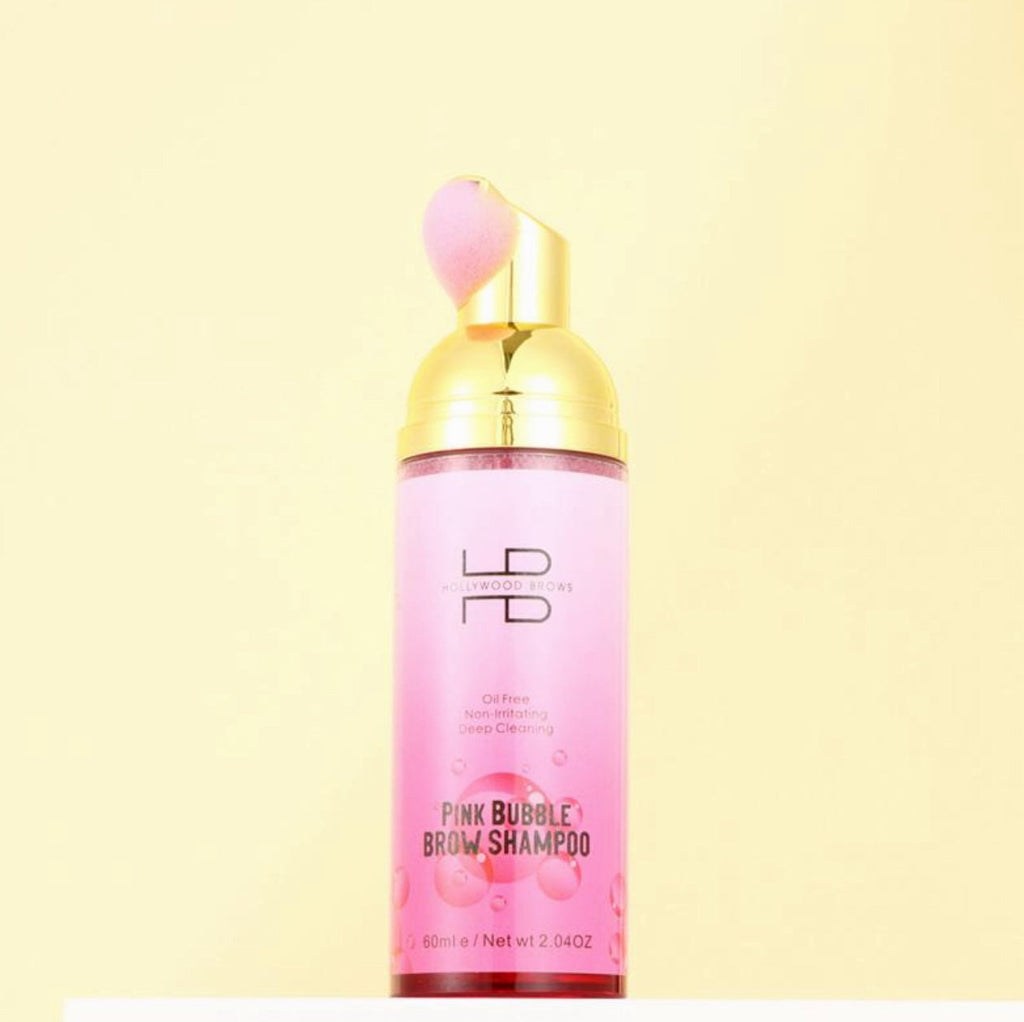 Bubble Brow Shampoo Schaum in pink & blau