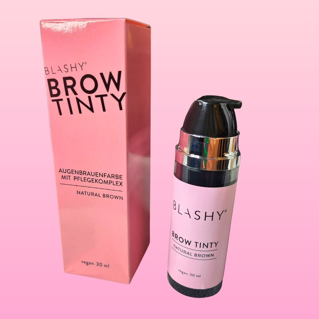 BROW TINTY - Innovative Augenbrauenfarbe mit Keratin & Entwickler in Einem - Natural Brown
